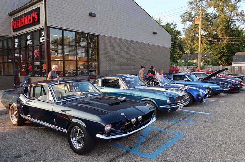 Mustang on display