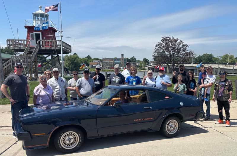 Mustang on display