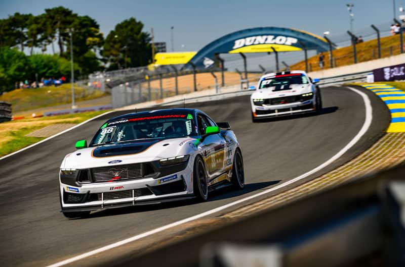 Mustangs on the track