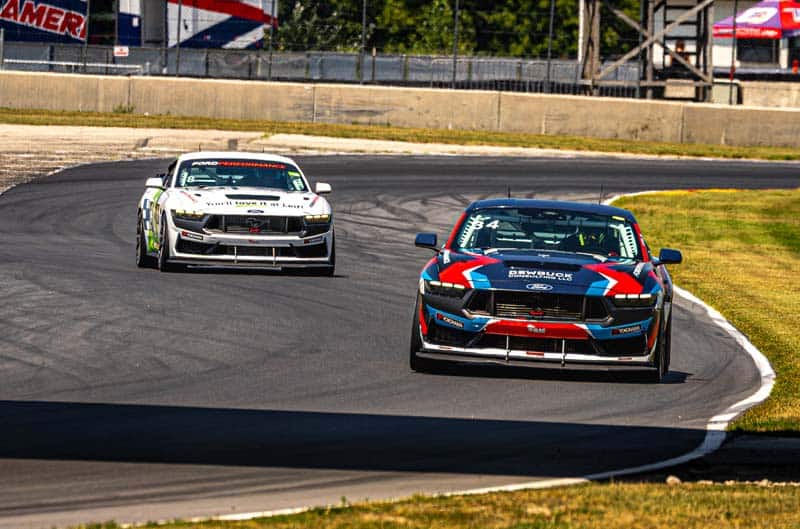 Mustangs on the track