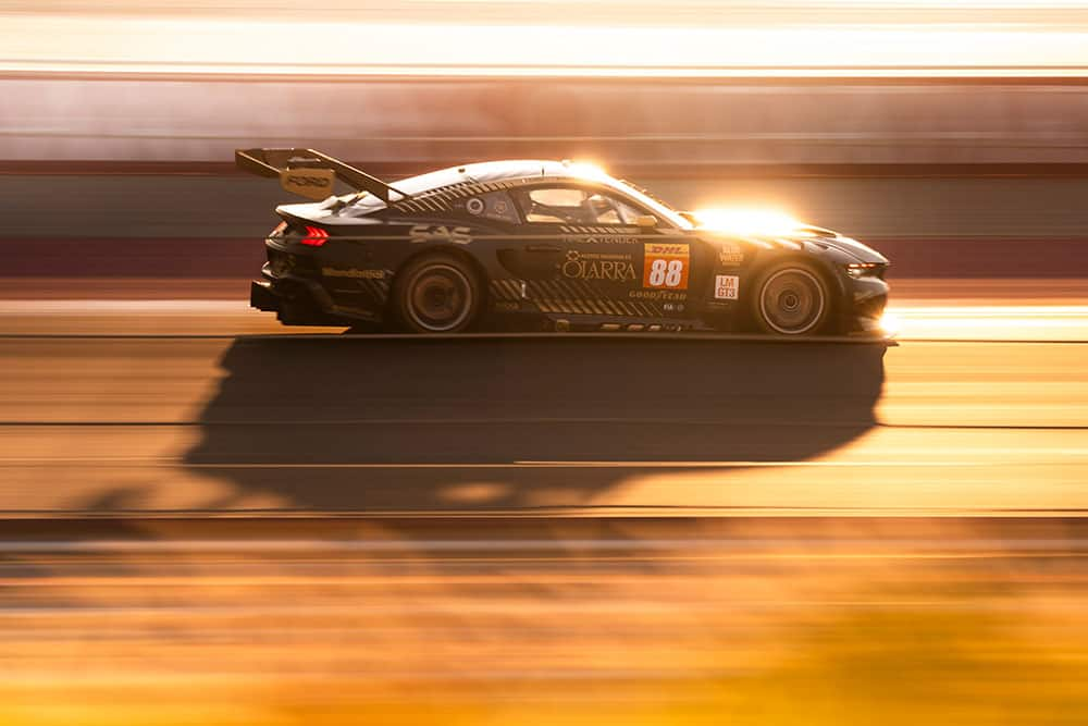 Mustang GT3 on the track