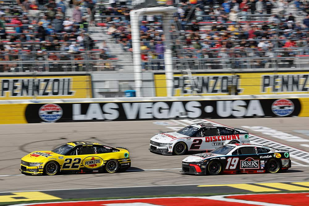 NASCAR Cup Series Mustangs on track