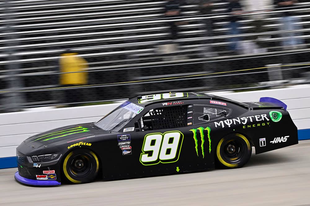 Xfinity Mustang on the track