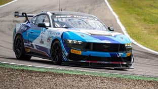 Mustang on the track