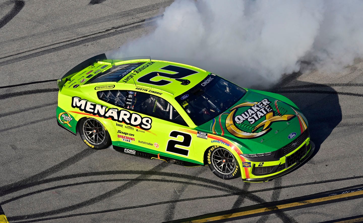 Cindric Mustang on track 