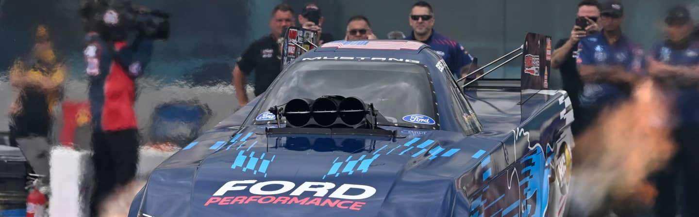 Ford Performance race car in motion