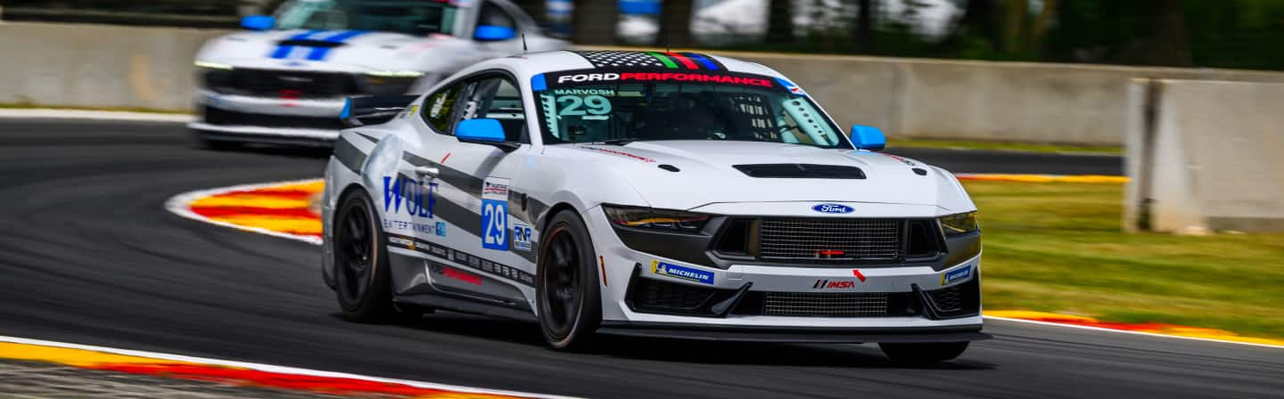 Ford Performance race car in motion