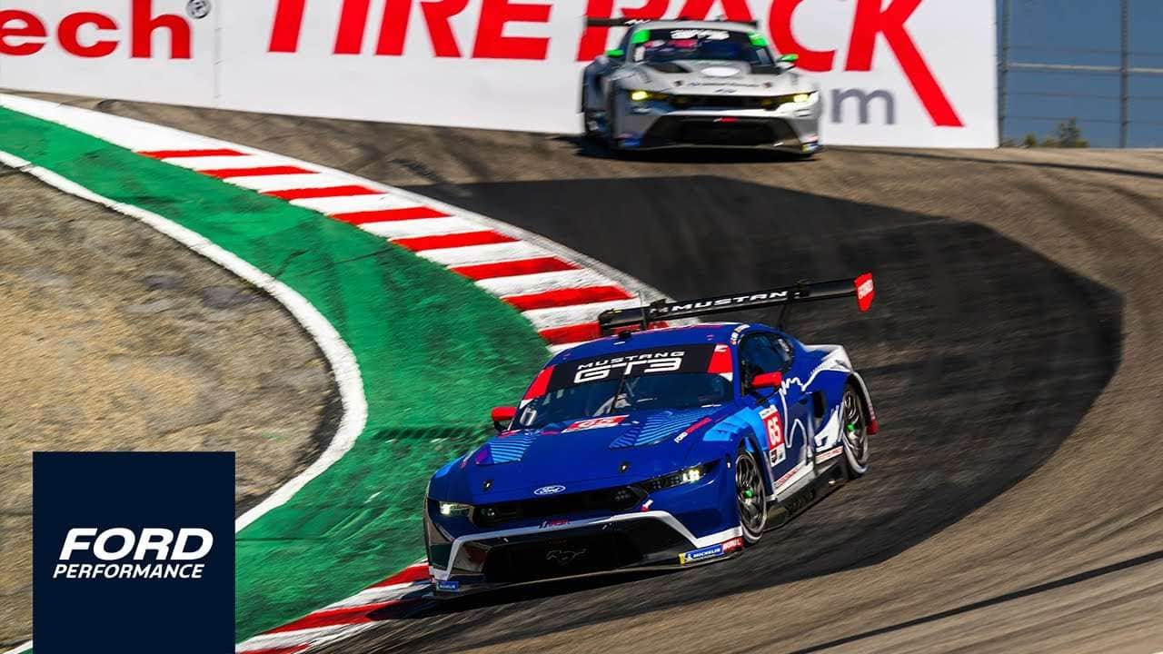 Video of the 2025 IMSA Laguna Seca with the Mustang® GT3