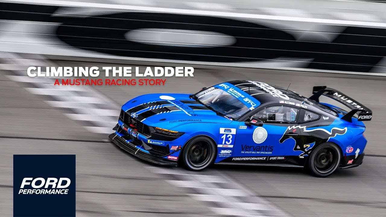 Video of Climbing the Ladder with the Mustang racing series