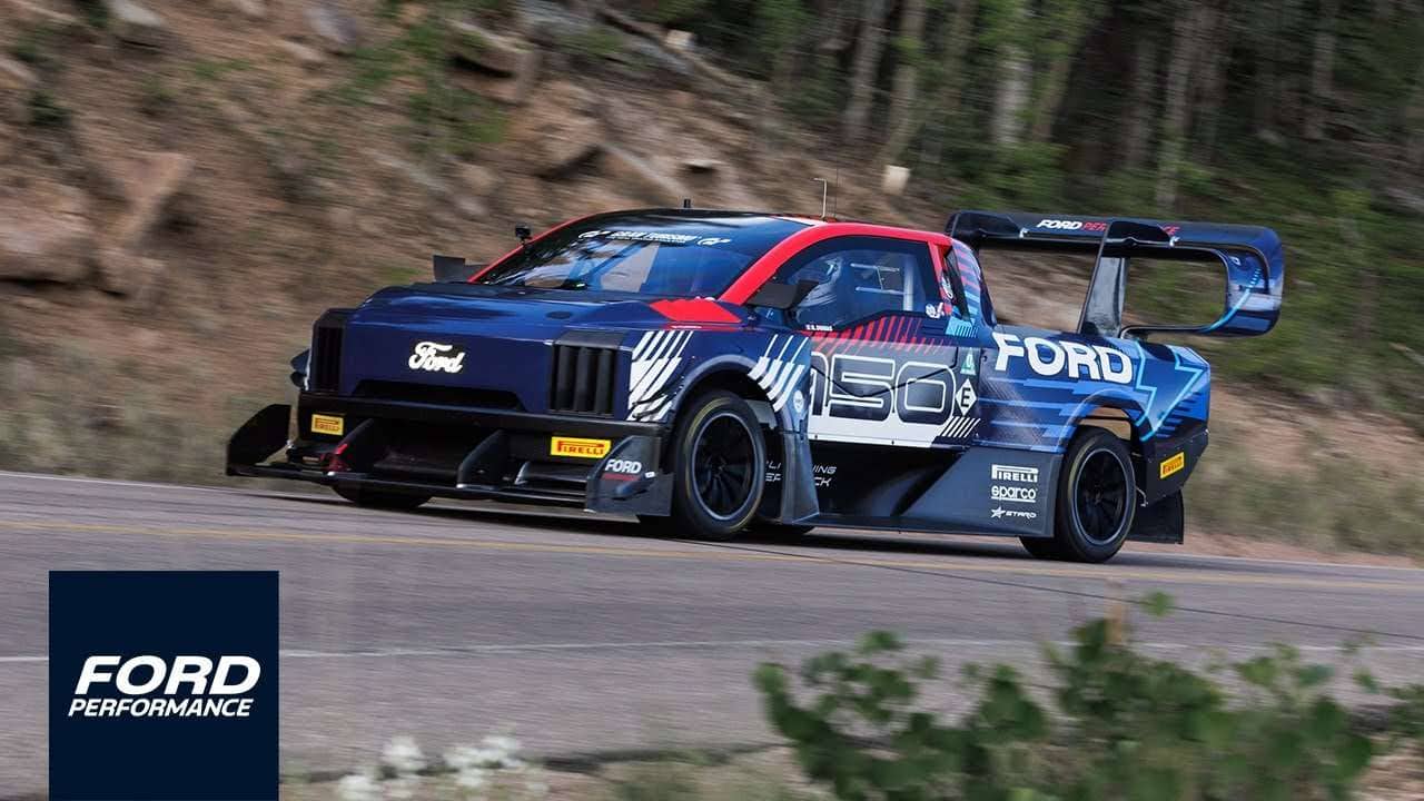 Video of the F-150 Lightning SuperTruck Taking on Pikes Peak