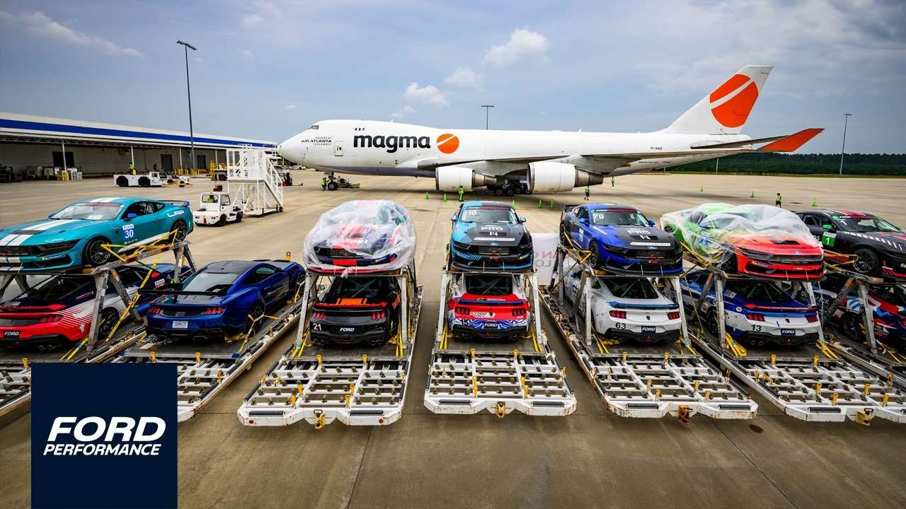 Video of the Mustang Challenge Embarking to Le Mans