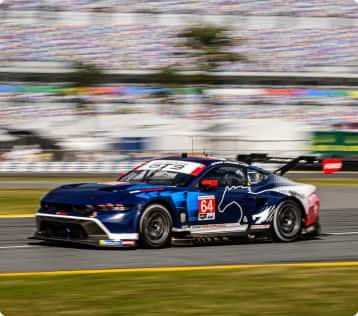 Ford Performance race car on racetrack