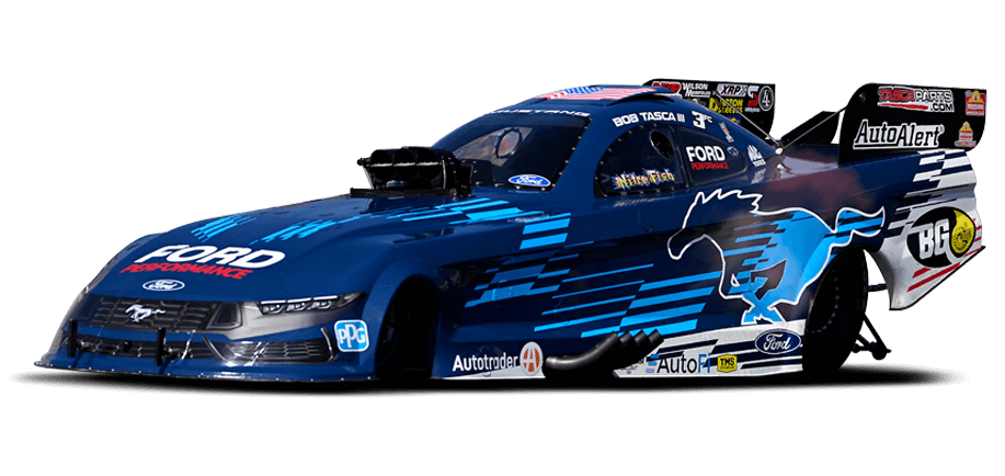 Blue Ford Funny Car