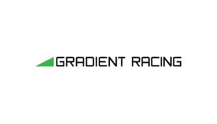 White card with the Gradient Racing logo