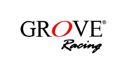 White card with the Grove Racing logo