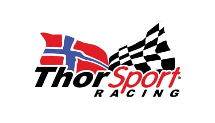 White card with the Team ThorSport Racing logo