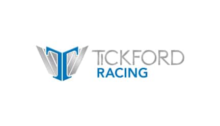 White card with the Tickford Racing logo