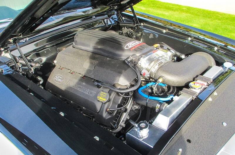 Photo of Coyote Crate Engine inside the 1967 Mustang Coupe