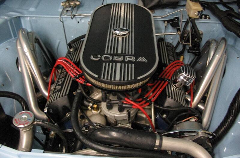 Photo of engine inside of 1978 Ford Courier pickup truck