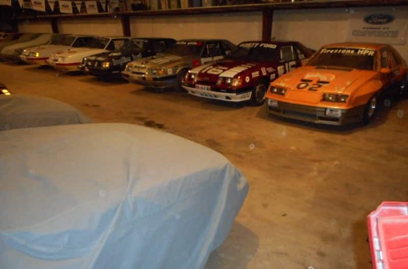 SVO race cars inside Kendal Coker's garage