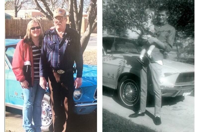 Bobby Blankenship with daughter 50 years apart