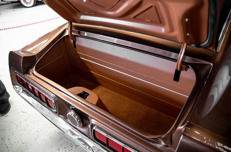 Trunk of Jim Hatch's Mach 1