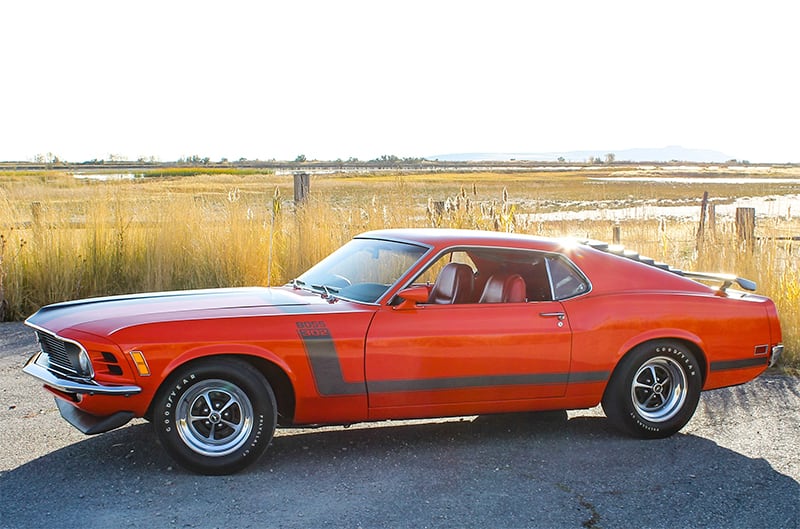 1970 Boss 302 Calypso Coral Side photo