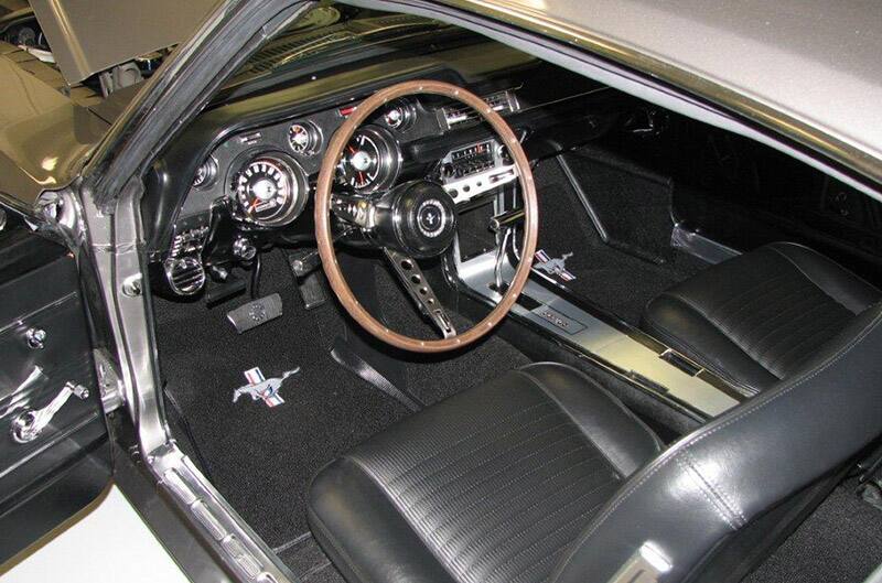 interior of 1967 Mustang from drivers side