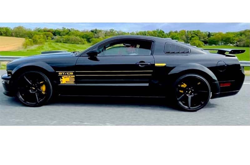 Side shot of Mustang