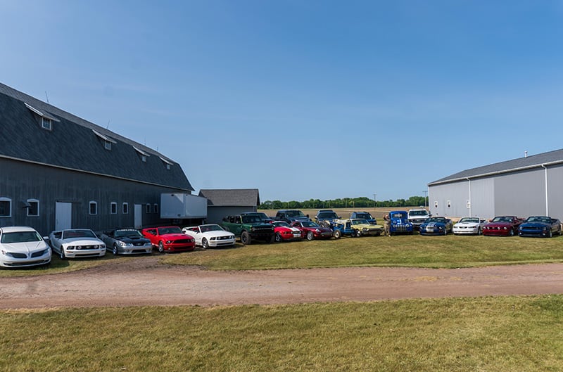 Full line up of fords