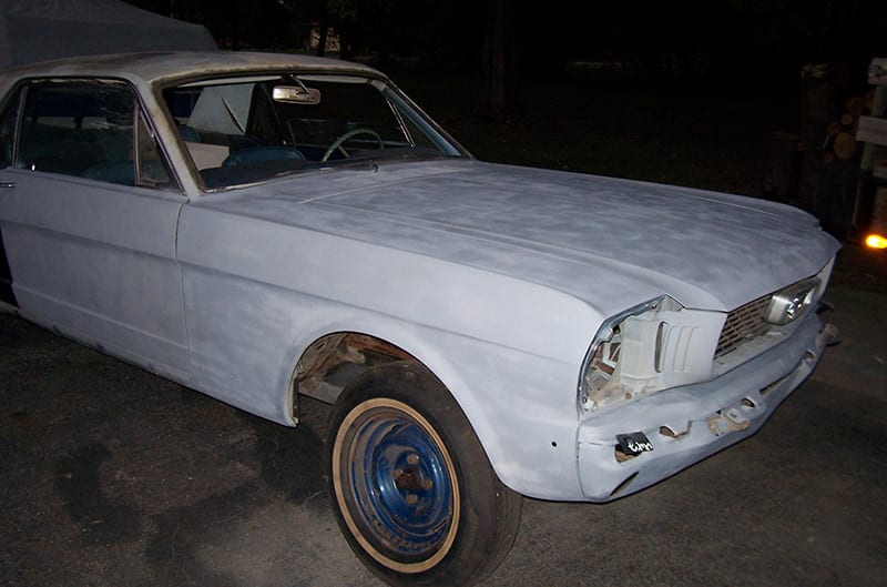 Mustang in restoration mode