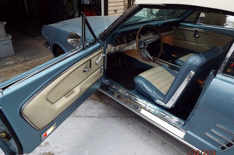 Interior of Mustang