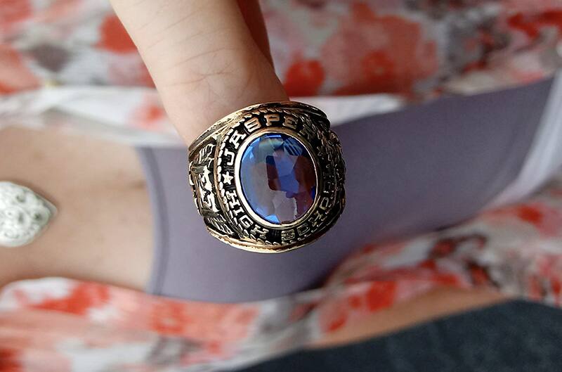 Close up photo of class ring