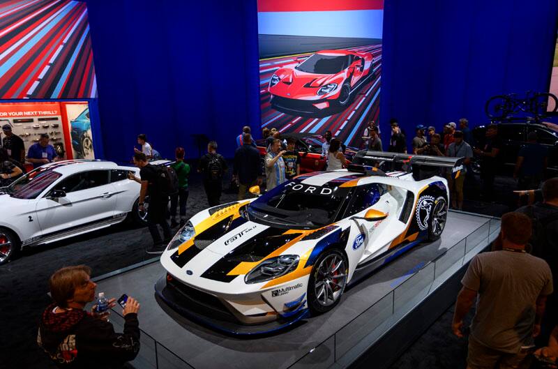 A Ford Performance GT on display