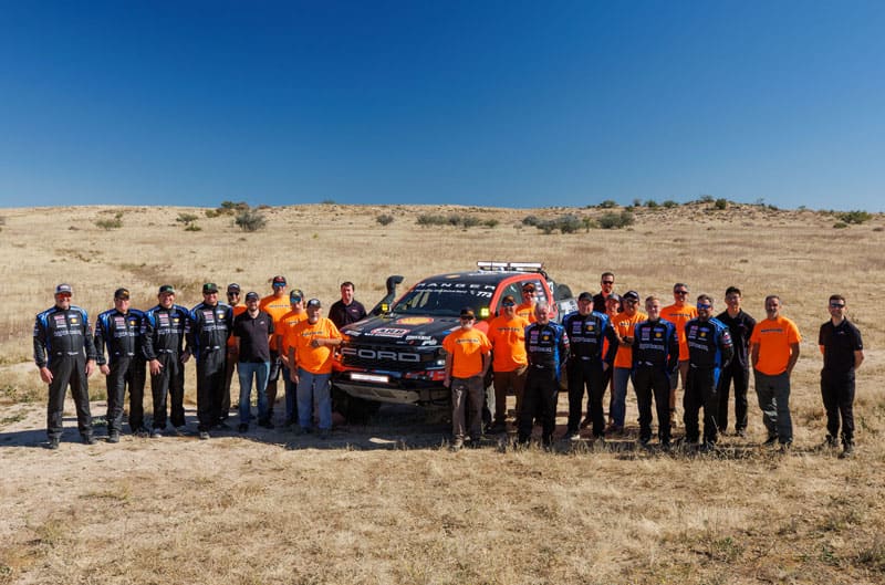 Ranger Raptor and Baja 1000 team