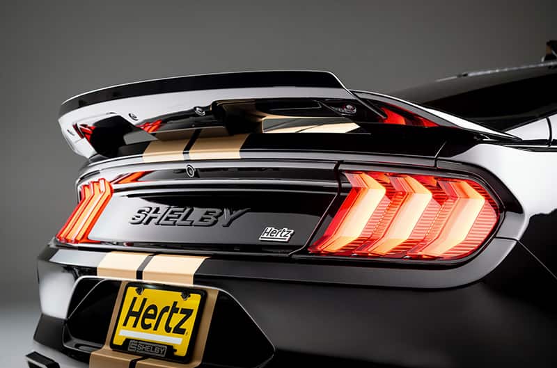Rear of Shelby GT500-H with shelby branding