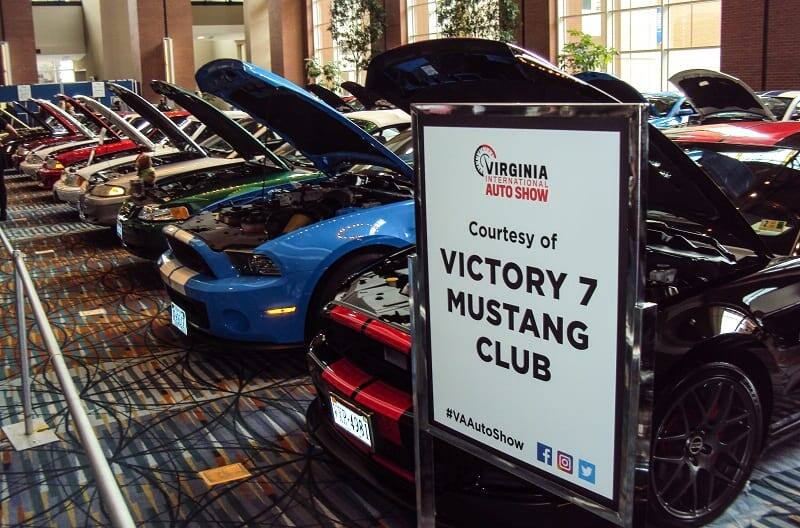 VICTORY 7 MUSTANG CLUB DRAWS CROWD AT RICHMOND AUTO SHOW