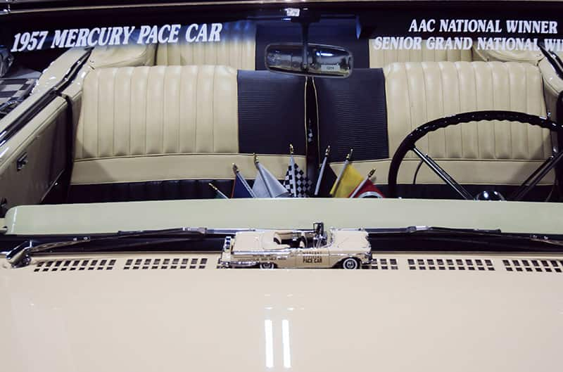 A look at the interior of a Mercury Pace Car