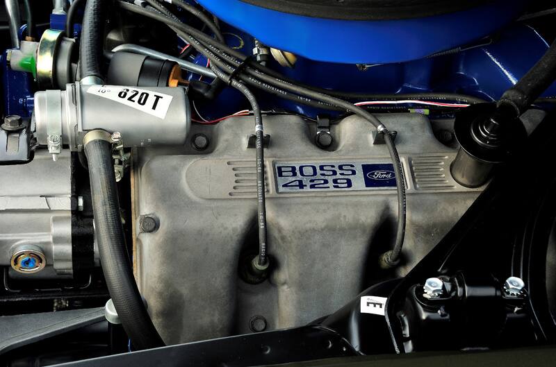 Close up of Boss 429 engine