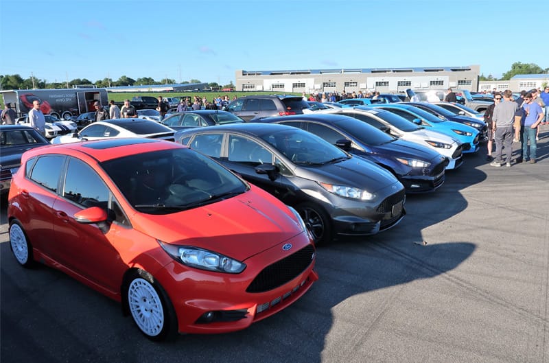 Various Fords parked in the lot