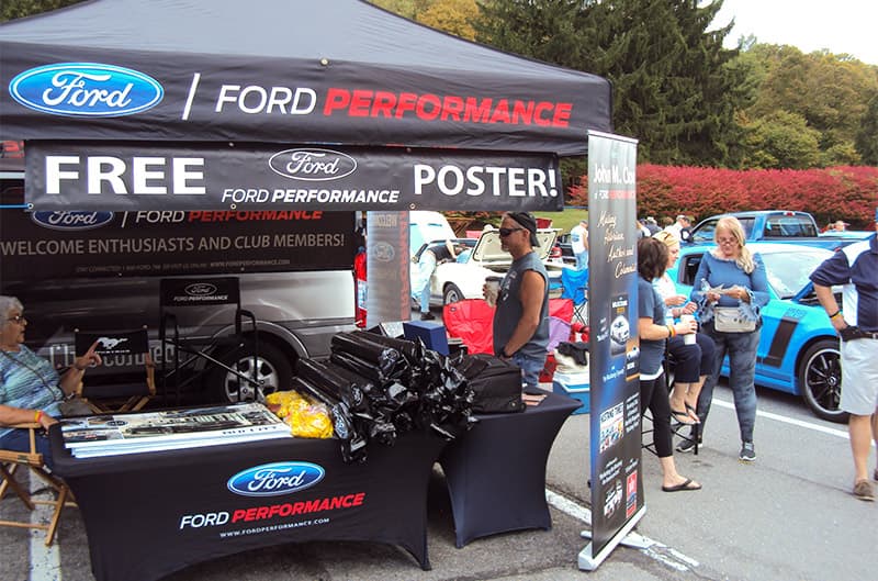 A Ford Performance enthusiasts booth