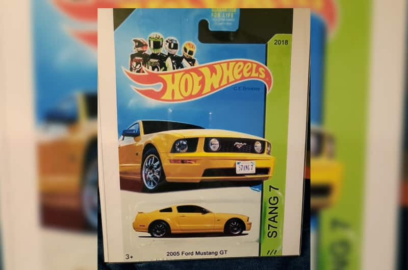 Yellow S197 Mustang Hot Wheels