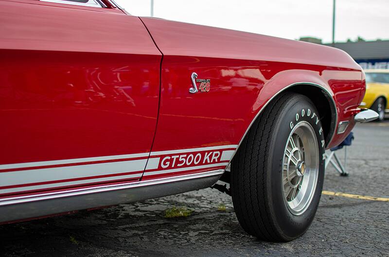 Red GT500 mustang