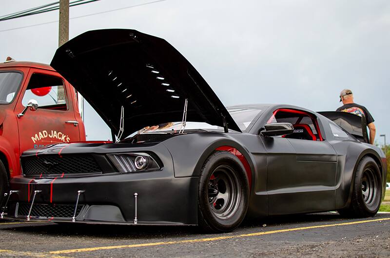 Ford S197 racecar in matte black