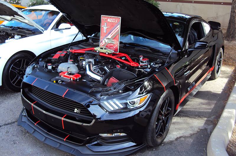 Black and Red S550 Mustang