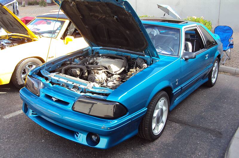 Blue latemodel foxbody