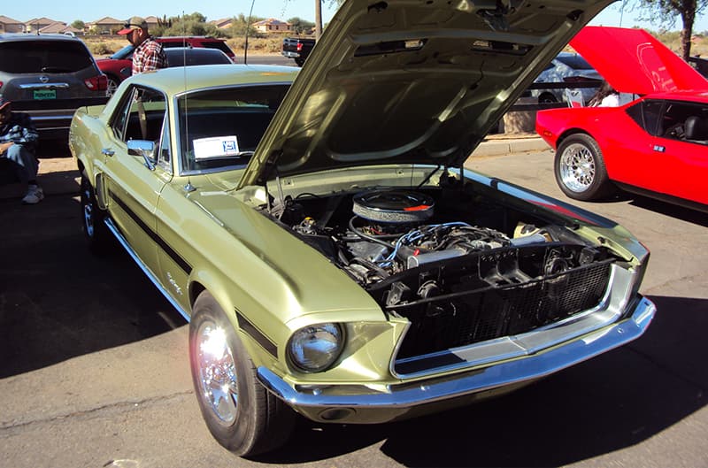 Light Green Ford Mustang