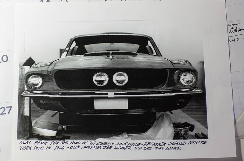 The clay model buck on the 1967 Shelby GT350/GT500 day McHose and Ferrar designed on the second floor of Shelby American’s LAX facility in the summer of 1966