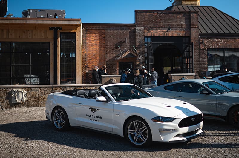 one millionth mustang white convertible s550 mustang