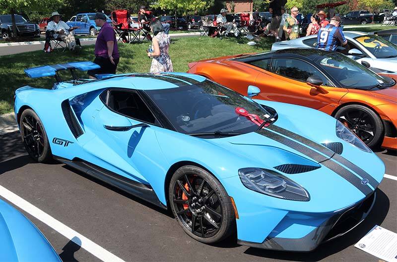 Blue Ford GT